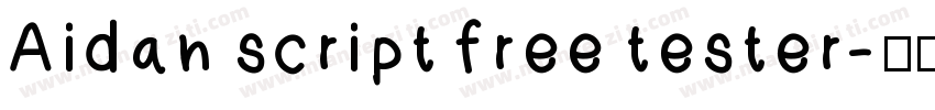 Aidan script free tester字体转换